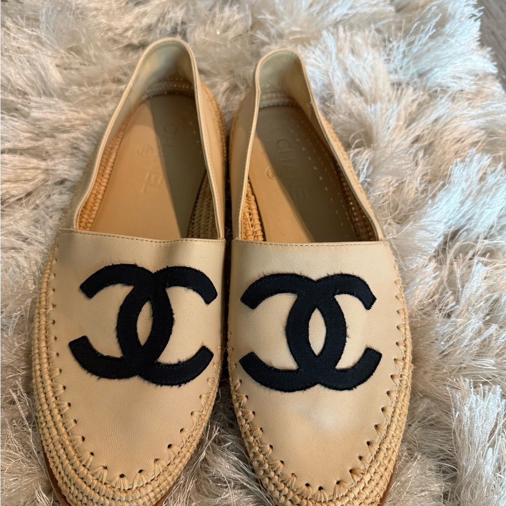 Chanel Raffia Espadrilles